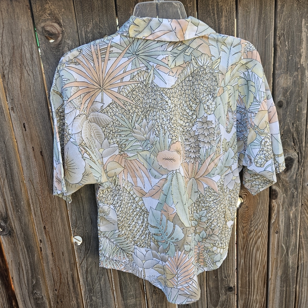 Rhapsody Tropical Print Women Shirt Size Small - Picture 11 of 16